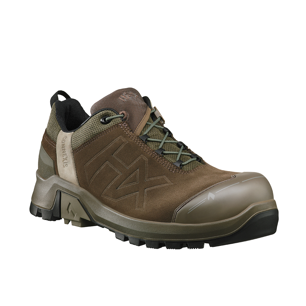 Bild von HAIX® CONNEXIS Safety+ GTX LTR Ws low/brown 631018. Damen Sicherheitsschuh S3 ESD mit GORE-TEX® Ausstattung und Faszienstimulation