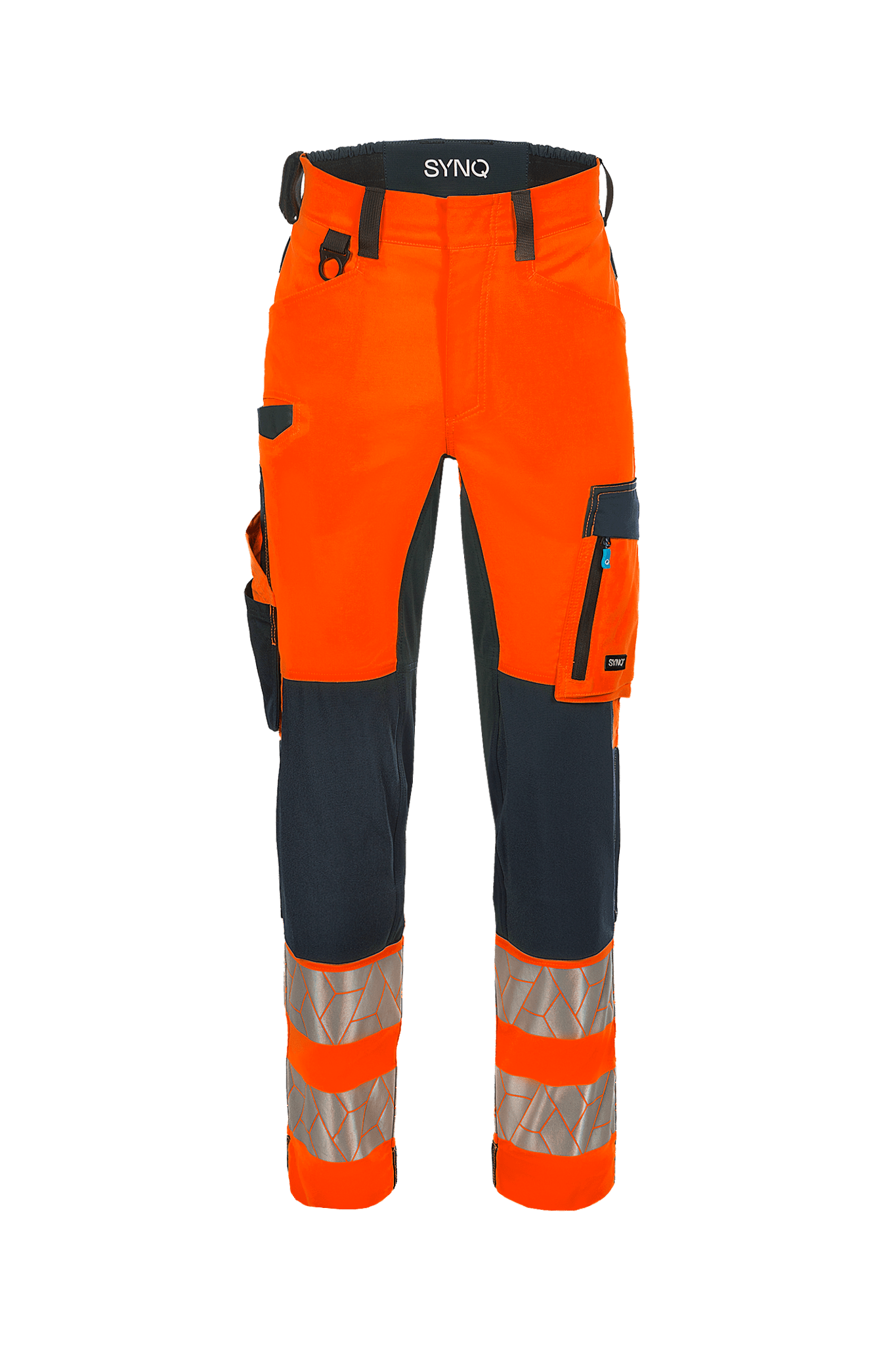 Bild von SYNQ® Nopaque Warnschutz Kniepolstertaschen Hose, Stretch-Zonen, EN ISO 20471 : 2013 +A1 2016 / Klasse 2 