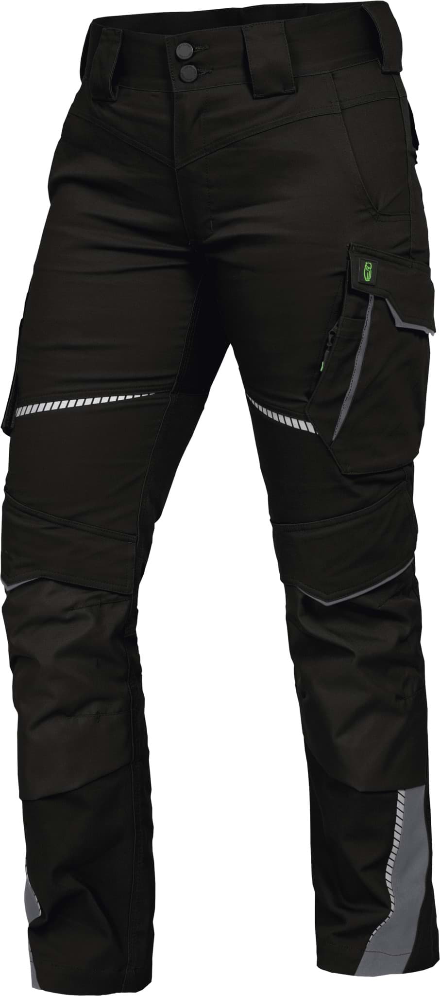 LEIBWÄCHTER FLXDH Damen Stretch-Bundhose mit Knietaschen