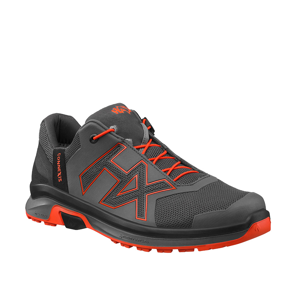 Bild von CONNEXIS® Go GTX low grey-orange 360001, Freizeitschuh mit Faszienstimulation und GORE-TEX® Ausstattung